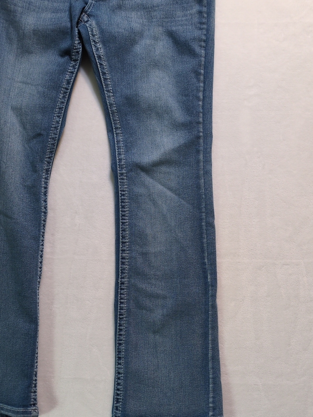 Sky Premium Collection Cross Pocket Rhinestone Bootcut Jeans Size 7/8 - Picture 12 of 16